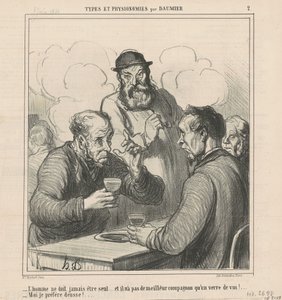 filozof autorstwa Honoré Daumier