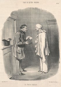 Pierrota bez piór autorstwa Honoré Daumier