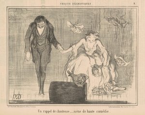 Przypomnienie o piosenkarce... autorstwa Honoré Daumier