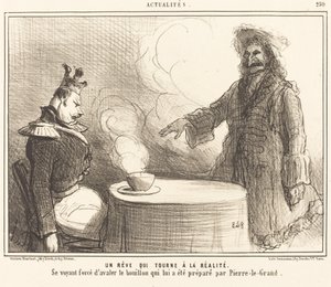 Marzenie, które zamienia się w rzeczywistość autorstwa Honoré Daumier