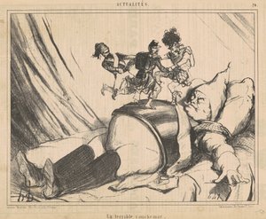 Straszny koszmar autorstwa Honoré Daumier