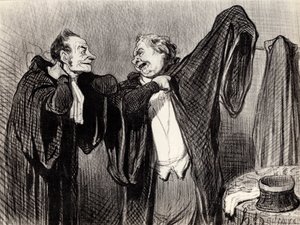 Pod kolegami, 1845-1848. autorstwa Honoré Daumier