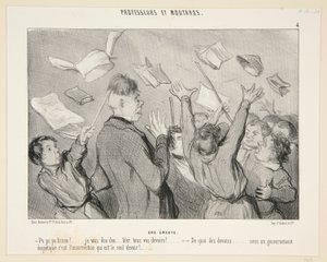 Zamieszki; #4 Profesorów i Musztard autorstwa Honoré Daumier
