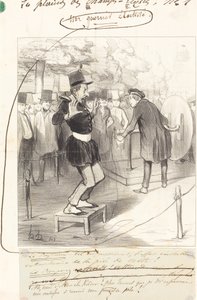 Zelektryfikowany wojownik autorstwa Honoré Daumier