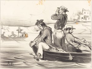 Spotkanie na otwartej wodzie autorstwa Honoré Daumier