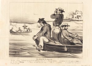 Spotkanie na otwartej wodzie autorstwa Honoré Daumier
