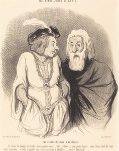 Reprezentacja ma korzyści autorstwa Honoré Daumier