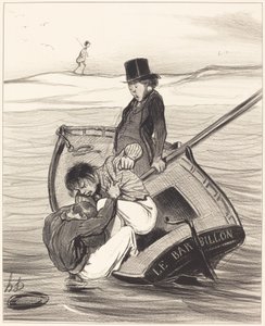 Bunt na pokładzie autorstwa Honoré Daumier