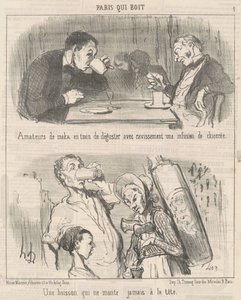 Napój, który nigdy nie trafia do twojej głowy autorstwa Honoré Daumier