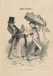 Pragnienie grubej kobiety autorstwa Honoré Daumier