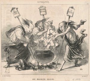Zła kuchnia? autorstwa Honoré Daumier