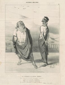 Spotkanie jouyeauz augurs autorstwa Honoré Daumier
