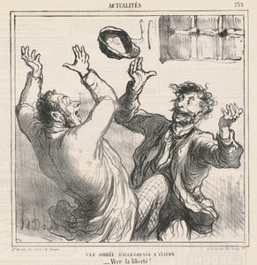 Wieczór radości w Clichy autorstwa Honoré Daumier
