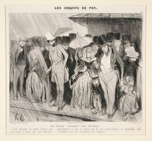 Nieskończenie za długa stacja: C autorstwa Honoré Daumier