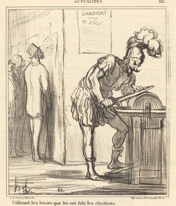Korzystanie z wypoczynku... autorstwa Honoré Daumier