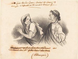 Idź, podziwiaj swoją wściekłość... autorstwa Honoré Daumier