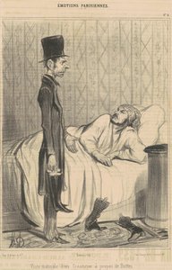 Poranna wizyta wierzyciela autorstwa Honoré Daumier