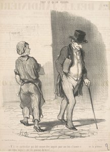 Oto osoba, która musi się martwić... autorstwa Honoré Daumier