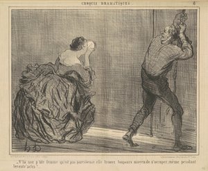 Jest taka mała kobieta, która nie jest leniwa... autorstwa Honoré Daumier