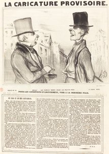 Voila!... słynny czas na groszek... autorstwa Honoré Daumier