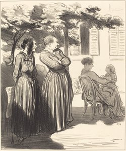 Oto kobieta, która w uroczystej godzinie... autorstwa Honoré Daumier
