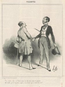 Przyjdziesz na obiad, moja żona je obiad w mieście... autorstwa Honoré Daumier