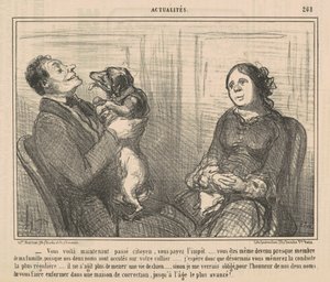 Tutaj jesteś teraz przepustką obywatelską autorstwa Honoré Daumier