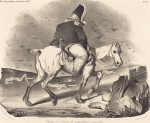 Podróżuj przez ruchliwe populacje autorstwa Honoré Daumier