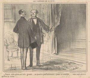 Widzisz, ten pokój jest bardzo duży... autorstwa Honoré Daumier