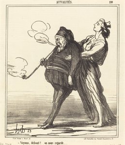 Zobaczmy!... stojąc, patrzą na nas autorstwa Honoré Daumier