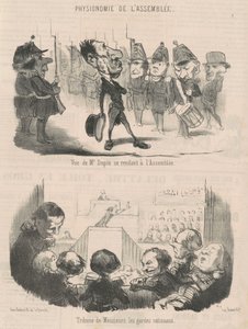 Widok pana Dupina idącego na spotkanie autorstwa Honoré Daumier