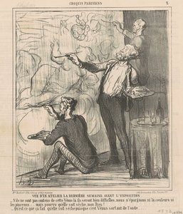 Widok warsztatu... autorstwa Honoré Daumier