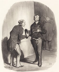 Widok na przedsionek ministerialny... autorstwa Honoré Daumier