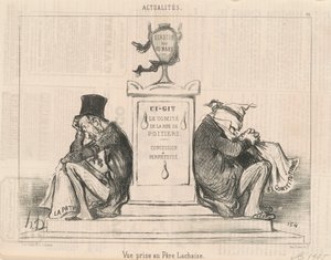 Widok z Père Lachaise autorstwa Honoré Daumier