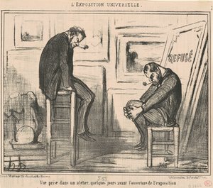 Widok z warsztatu... autorstwa Honoré Daumier
