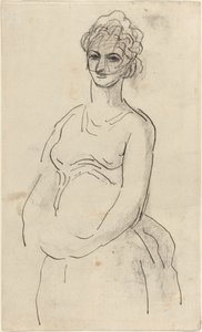 Kobieta z welonem autorstwa Honoré Daumier