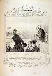 ilustracje o ideach i legendach Philipon pod tytułem Les Cent i Robert Macaire autorstwa Honoré Daumier