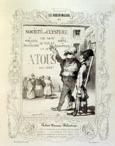ilustracje o ideach i legendach Philipon pod tytułem Les Cent i Robert Macaire autorstwa Honoré Daumier