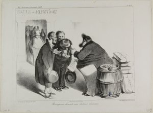 Uczciwa nagroda dla obowiązkowych wyborców, płyta 404 autorstwa Honoré Victorin Daumier