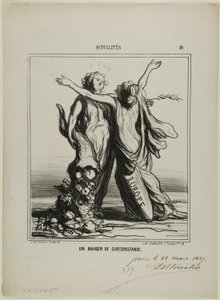 Pocałunek okoliczności, płyta 50 z Actualités autorstwa Honoré Victorin Daumier