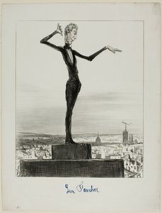 A Suggestion by the Charivari to Mr. Léon Faucher for Avoiding Telegraphic Blunders in the Future, płyta 122 z Actualités autorstwa Honoré Victorin Daumier