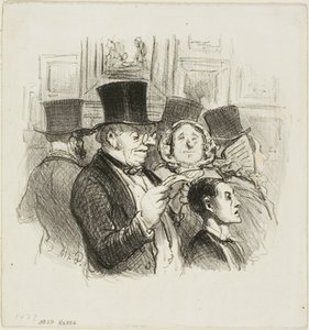 Wizyta w salonie autorstwa Honoré Victorin Daumier