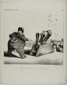 Duży moździerz o krótkim zasięgu, płytka 488 autorstwa Honoré Victorin Daumier