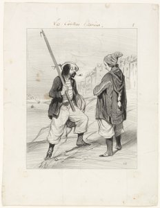 All Right Rigobert, My Old Friend..., płyta pierwsza z Les Canotiers Parisiens autorstwa Honoré Victorin Daumier