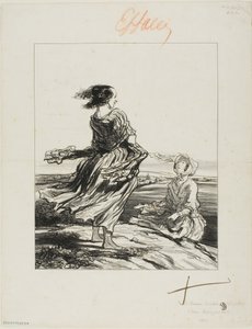 Aktywistka, z Les Femmes Socialistes autorstwa Honoré Victorin Daumier