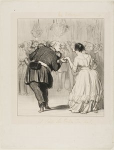 Rozkoszuje się piłką, płyta 10 z Les Banqueteurs autorstwa Honoré Victorin Daumier