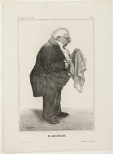 Pan Arlépaire..., płyta 280 z Célébrités de la Caricature autorstwa Honoré Victorin Daumier