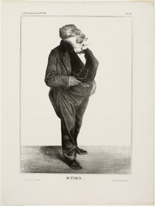 Pan Étien...., płyta 283 z Cartooning Celebrities autorstwa Honoré Victorin Daumier