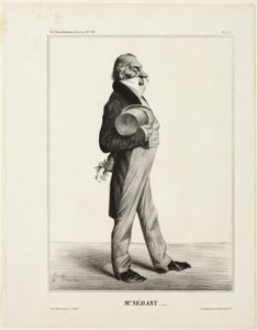 Pan Sébast ...., płyta 281 z Cartooning Celebrities autorstwa Honoré Victorin Daumier