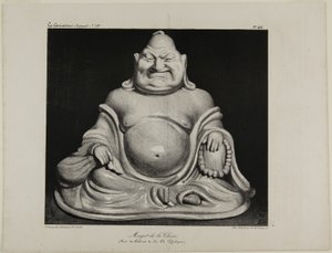 Porcelanowa figurka z Chin (z prywatnej kolekcji pana Charlesa Philipona), płyta 416 autorstwa Honoré Victorin Daumier